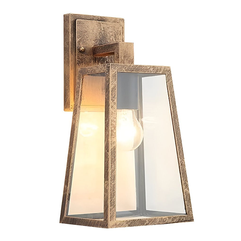 waterproof vintage industrial style glass wall sconce outdoor wall lamp