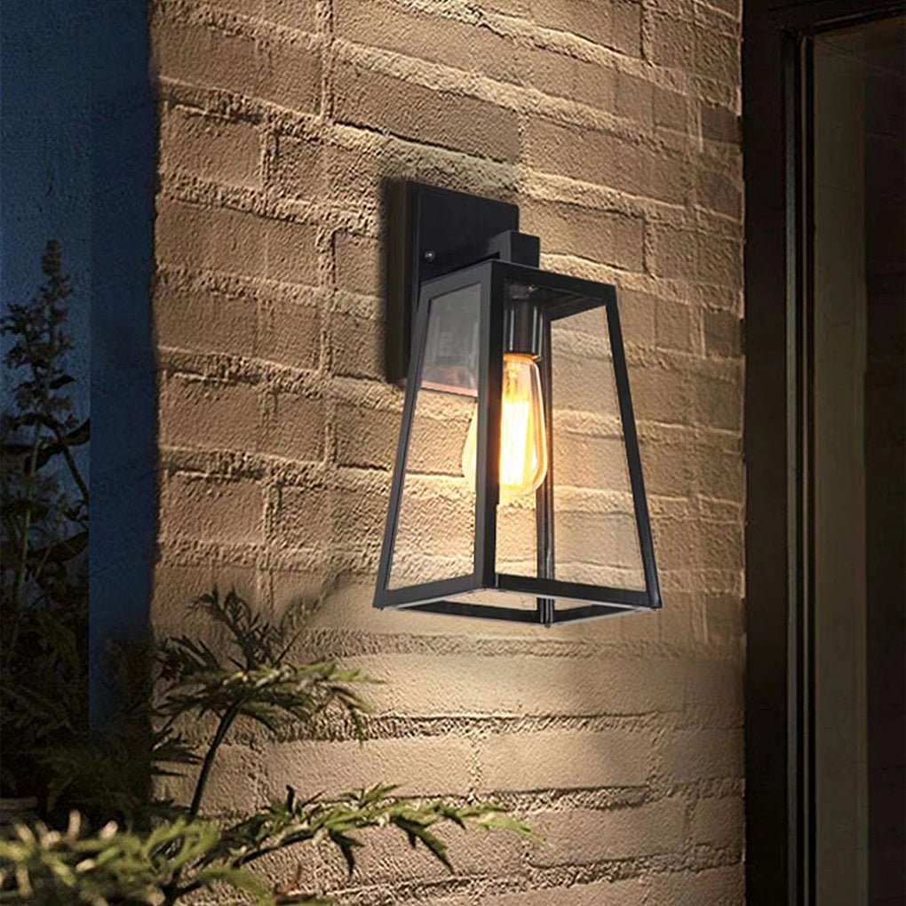 waterproof vintage industrial style glass wall sconce outdoor wall lamp