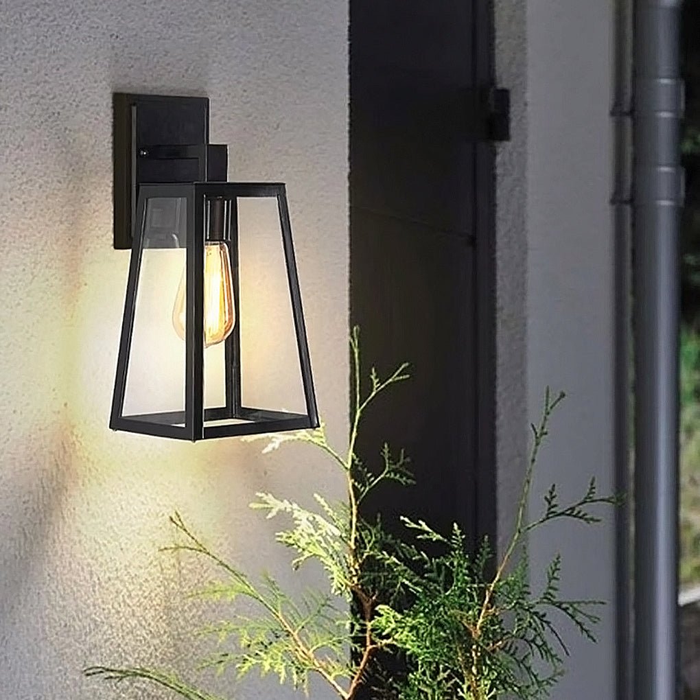 waterproof vintage industrial style glass wall sconce outdoor wall lamp