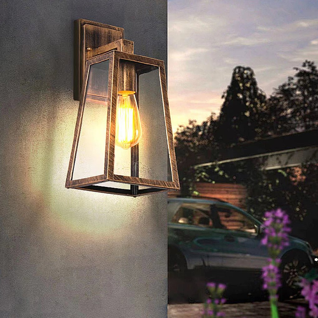 waterproof vintage industrial style glass wall sconce outdoor wall lamp