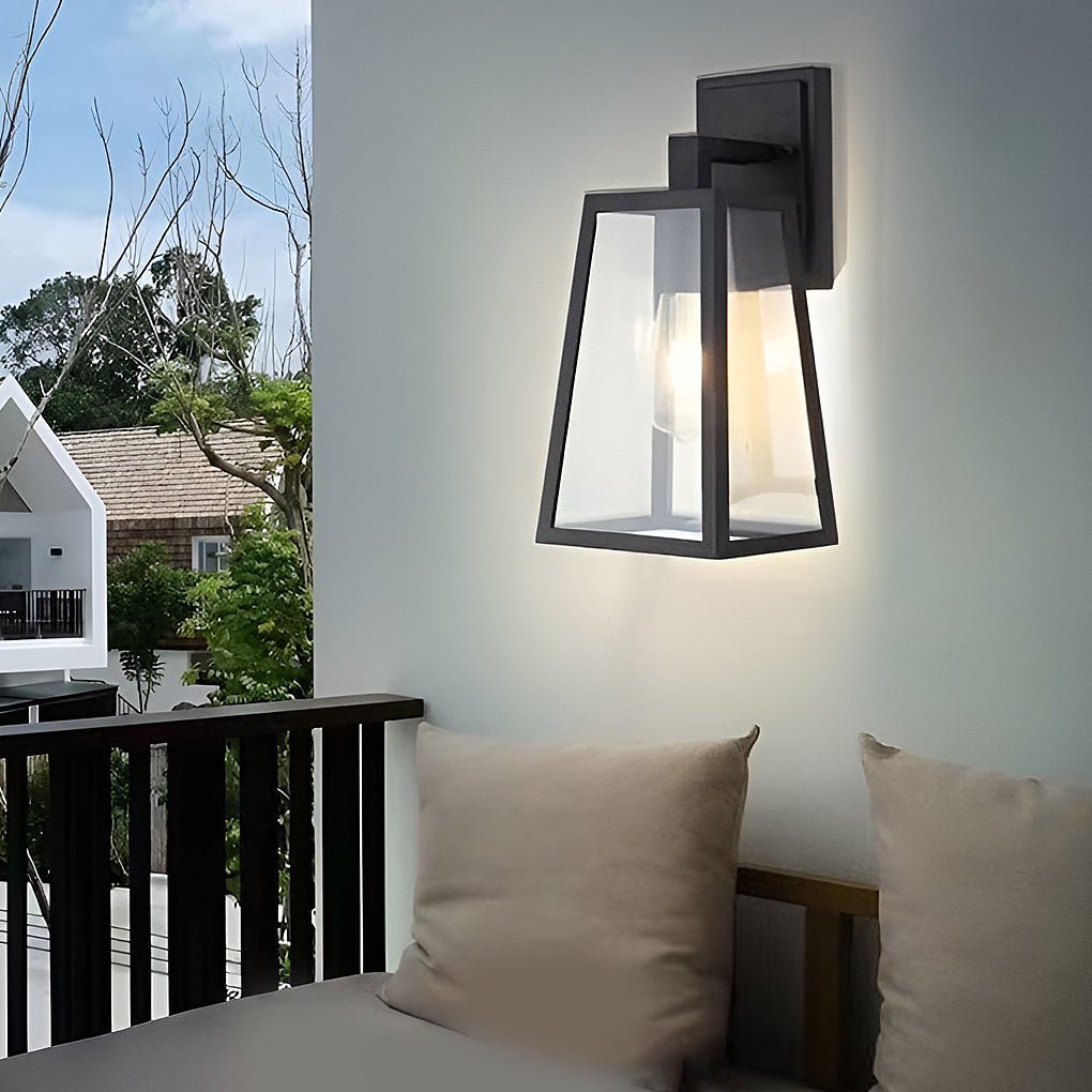 waterproof vintage industrial style glass wall sconce outdoor wall lamp