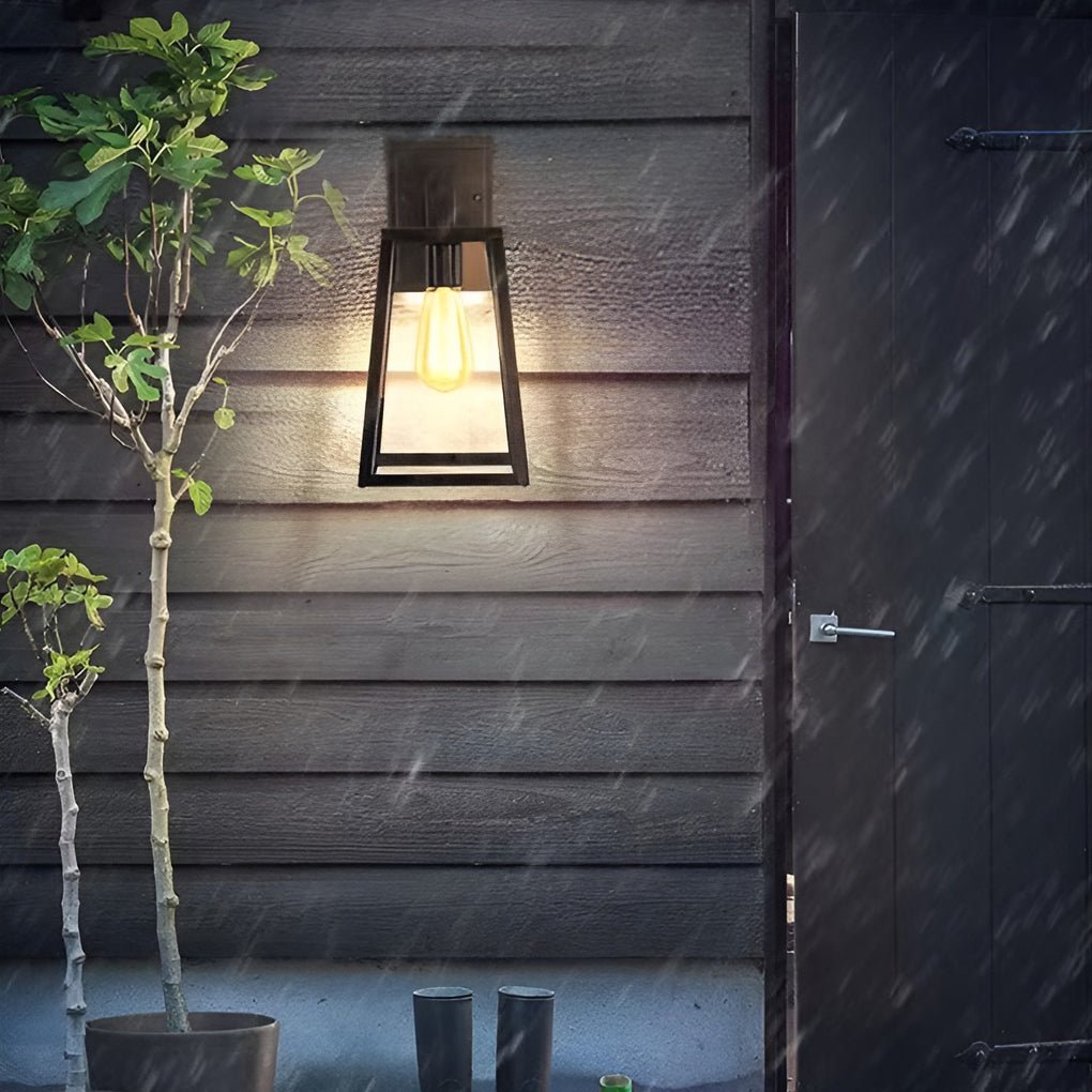 waterproof vintage industrial style glass wall sconce outdoor wall lamp