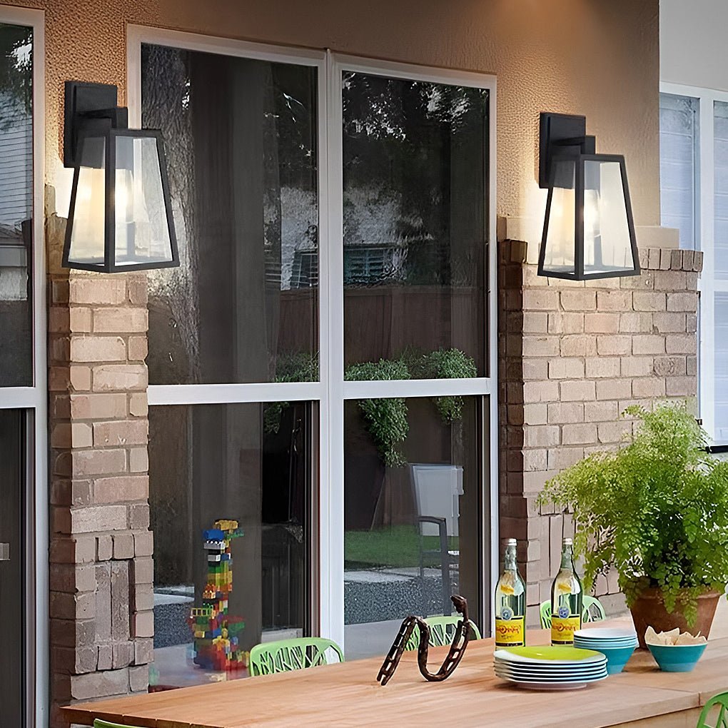 waterproof vintage industrial style glass wall sconce outdoor wall lamp