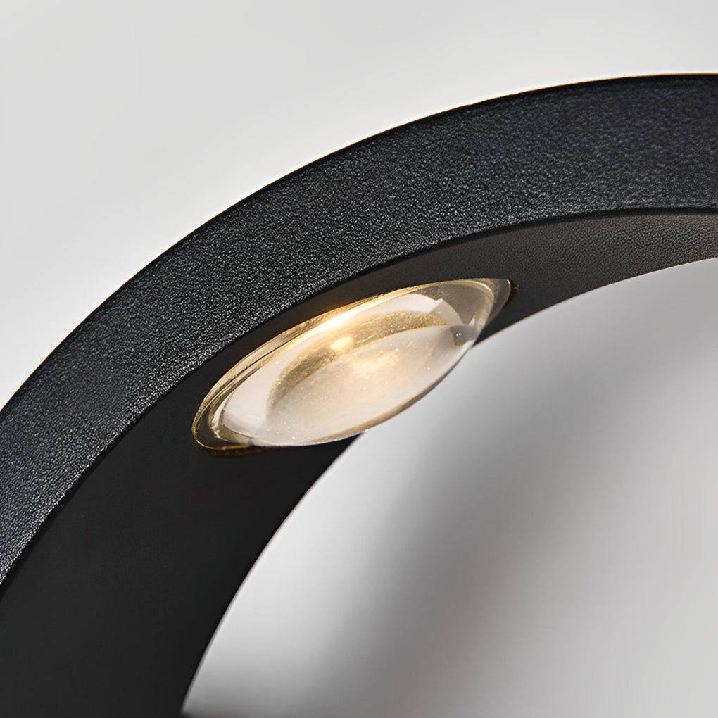 Seagull Wave Up/Down Outdoor Wall Sconce — Die-Cast Aluminum, 3-Light, IP65, Black or White
