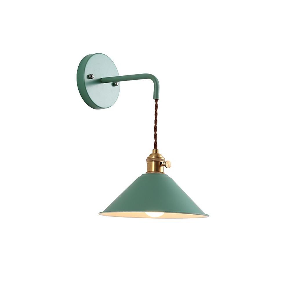 Funnel-Shaped Diffused Wall Sconce — Painted Metal, 1-Light LED, 9" Diameter