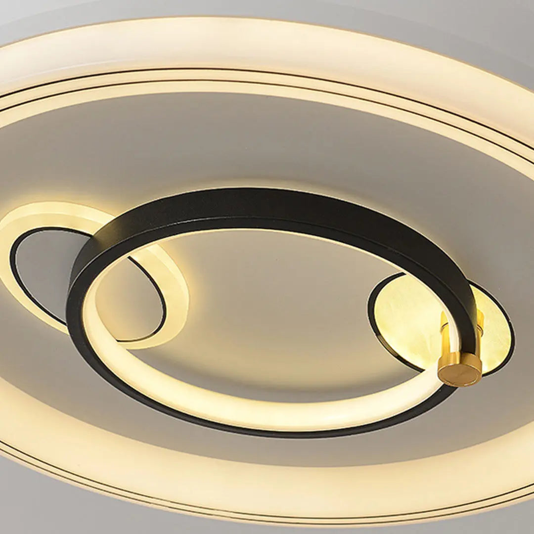 Nordic White Ceiling Fan with Light and Transparent Blades Luxe
