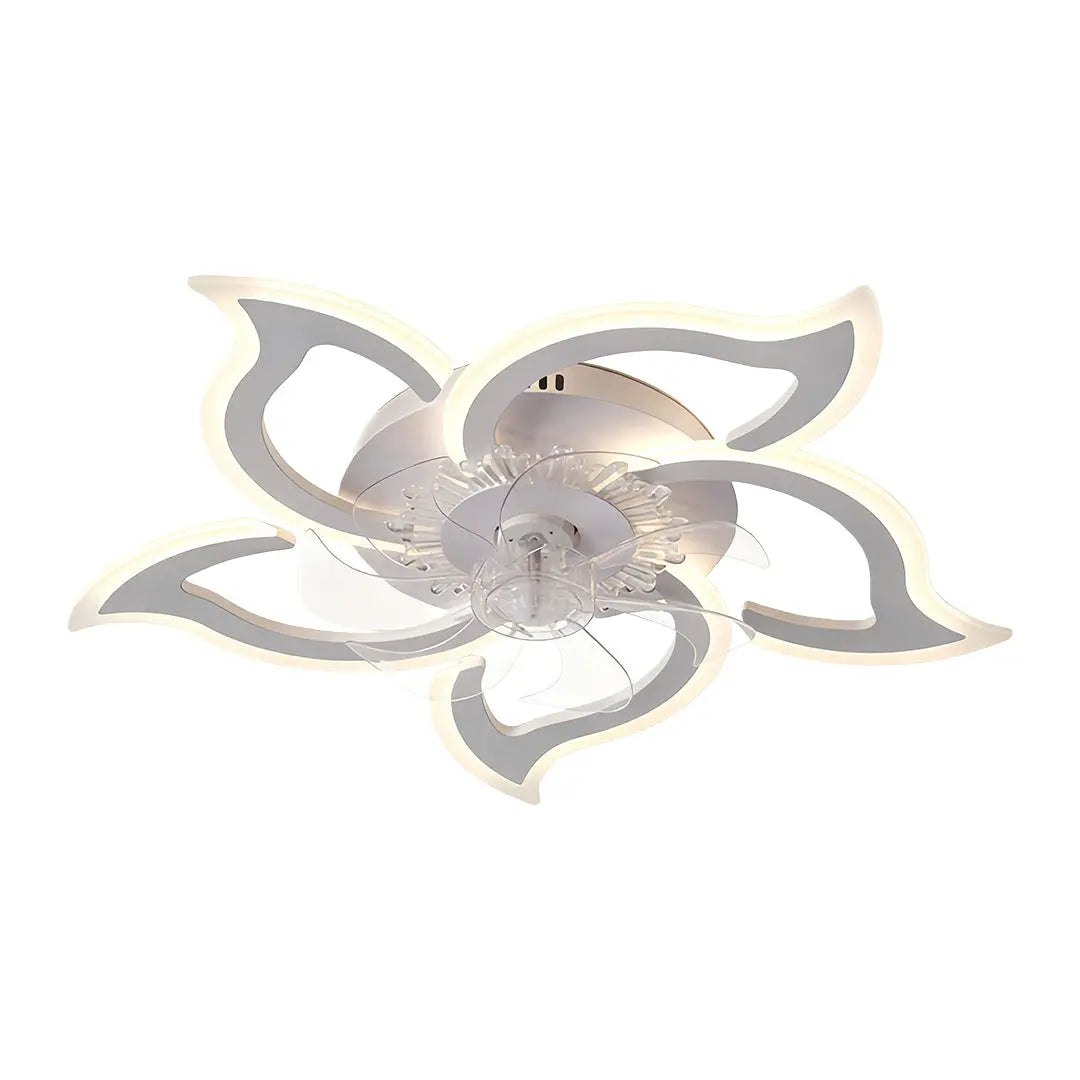 Minimalist Ceiling Light with Integrated Ultra-Quiet Fan Luxe