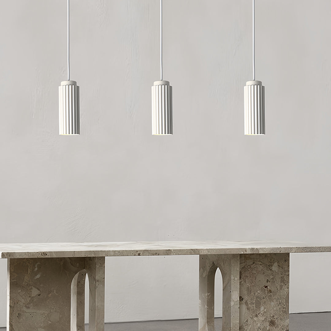 Minimalist Cylinder Mini Pendant — Iron, GU10 5W, Three-Color Temperature, 2m Adjustable Cord