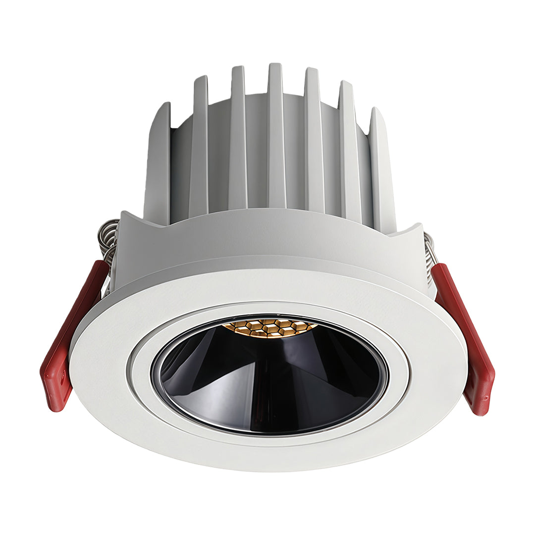 Directional Recessed Downlight — Aluminum, 7W / 10W, 3000K / 4000K / 6000K, Ra90, Anti-Glare, White or Black