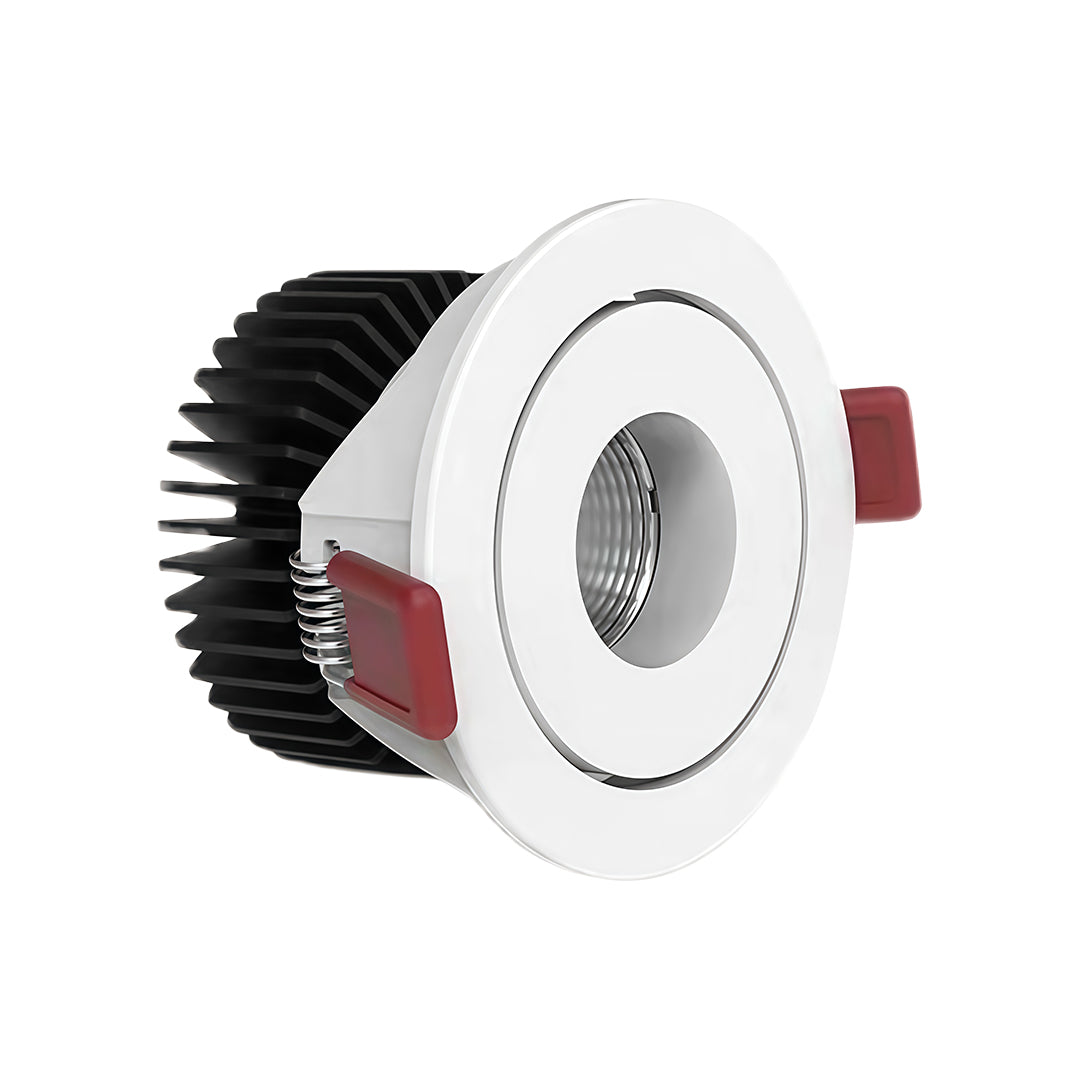 Hill-Shaped Recessed LED Spotlight — Aluminum & Acrylic, Full-Spectrum Ra90, 5W–20W, 3000K / 4000K / 6000K