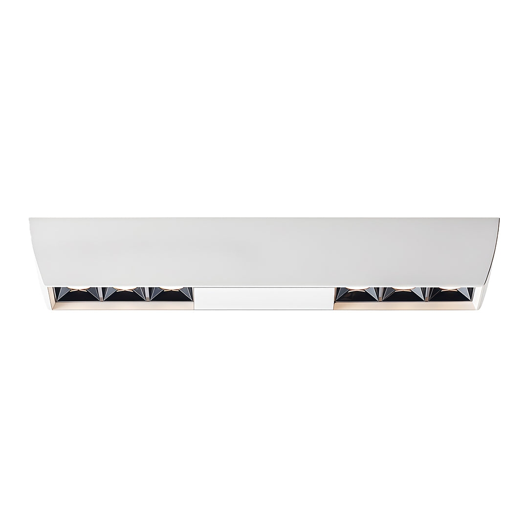Square Surface-Mount Downlight — Aluminum & Acrylic, LED, 4/6/10-Head, 20W–40W, 3000K/4000K/6000K