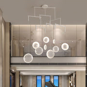 white focus led chandelier with 3 6 or 9 lights