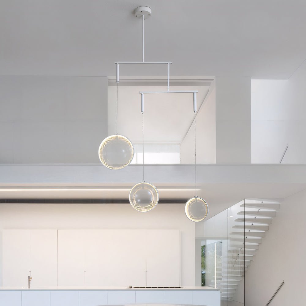 white focus led chandelier with 3 6 or 9 lights