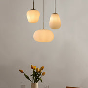 white glass pendant light by rituals