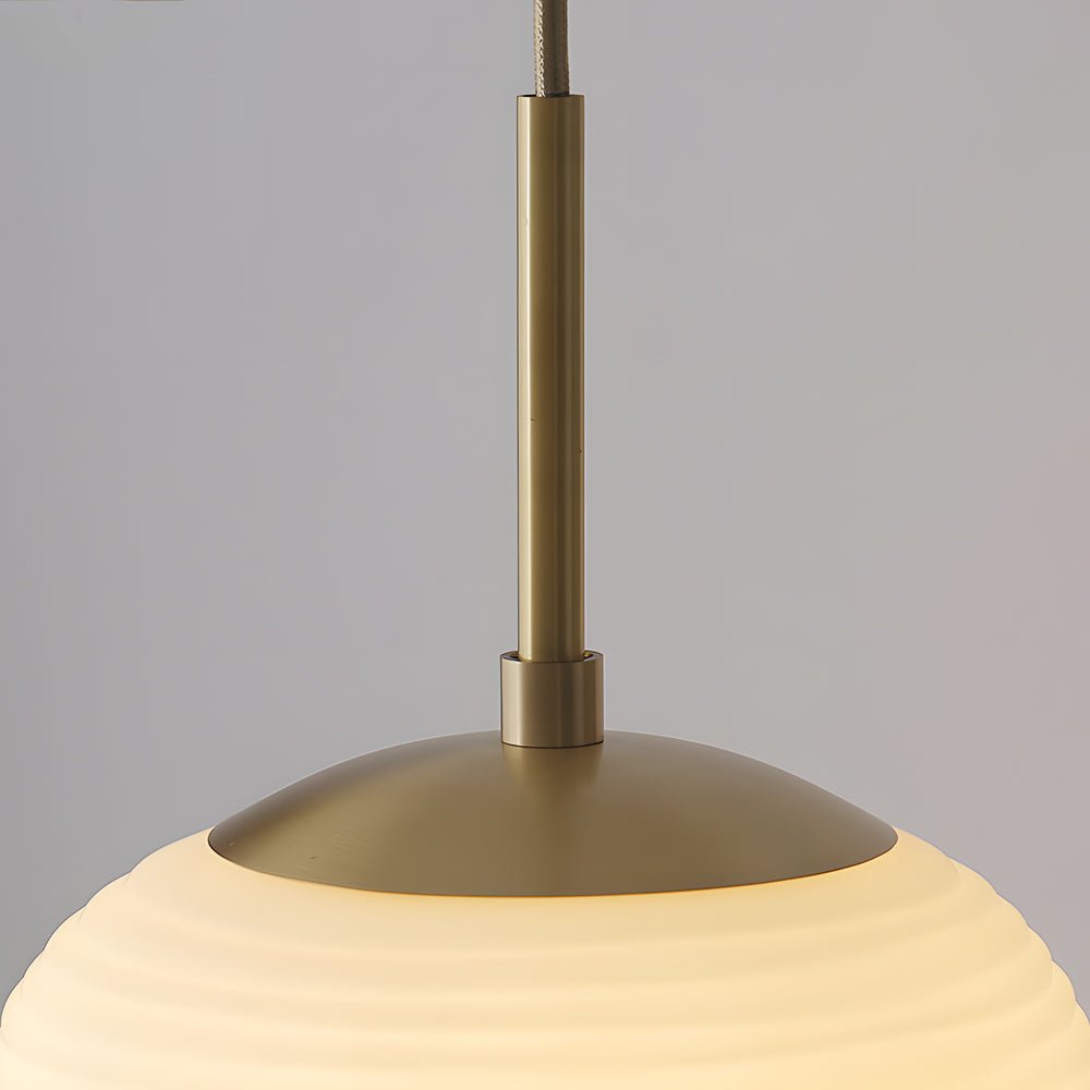 white glass pendant light by rituals