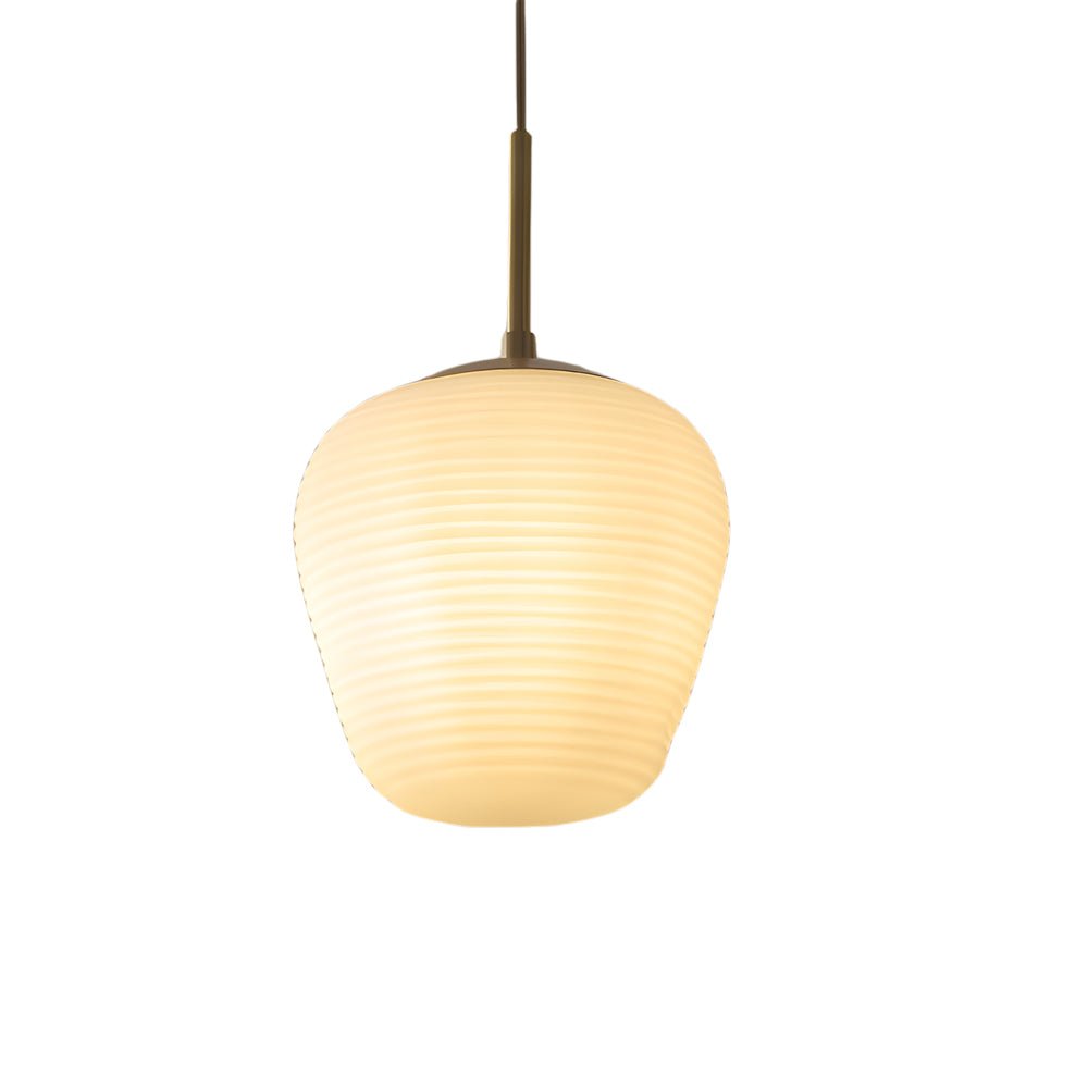 white glass pendant light by rituals