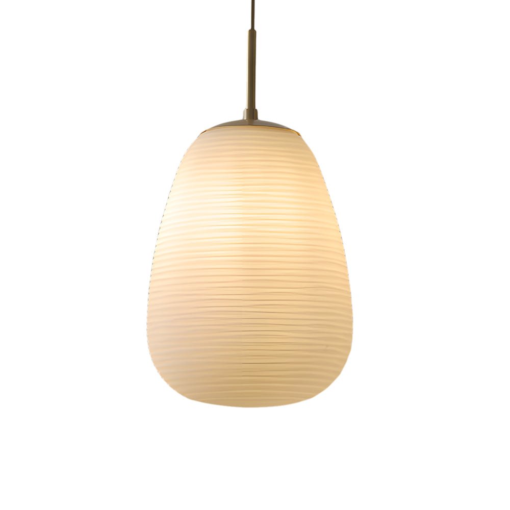 white glass pendant light by rituals