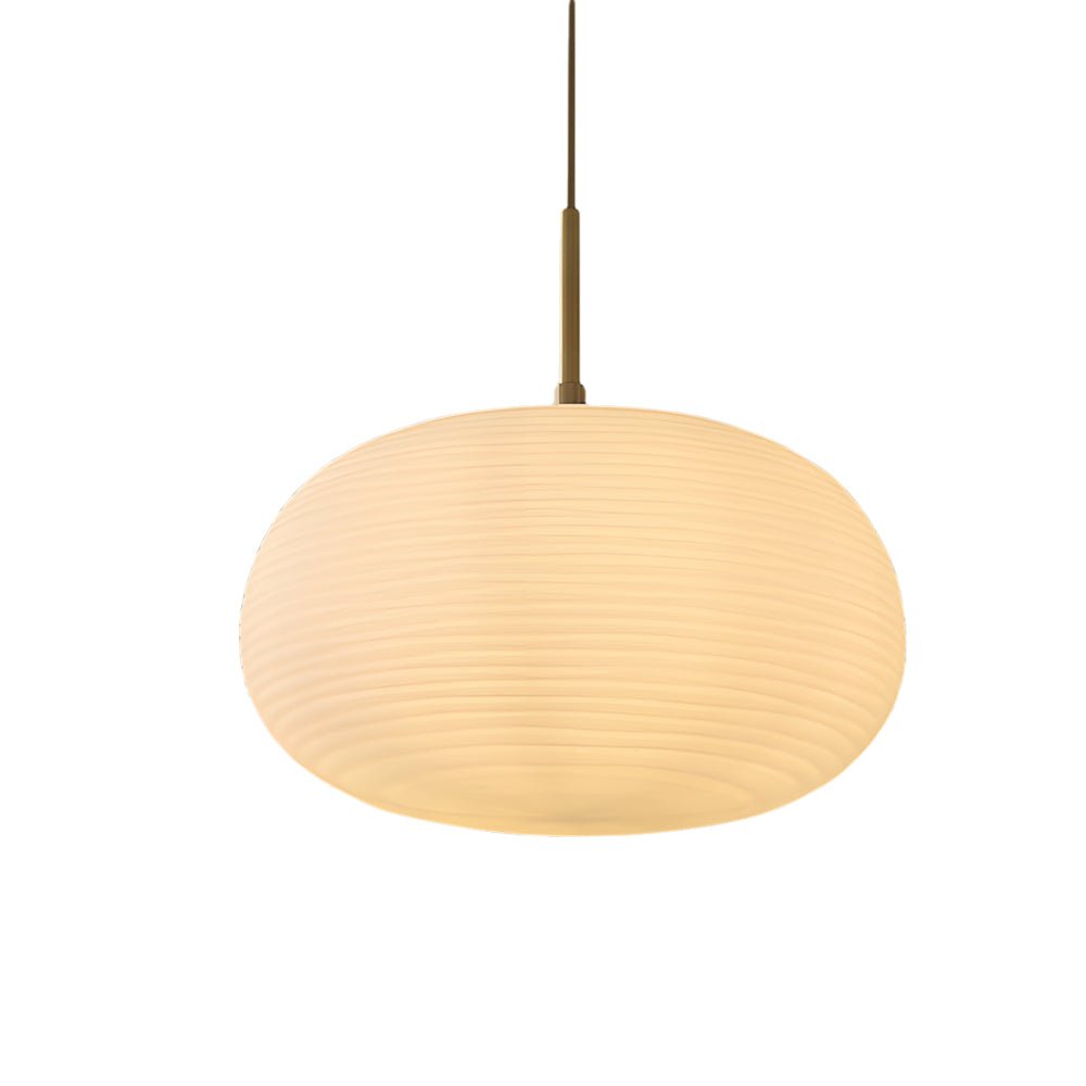 white glass pendant light by rituals