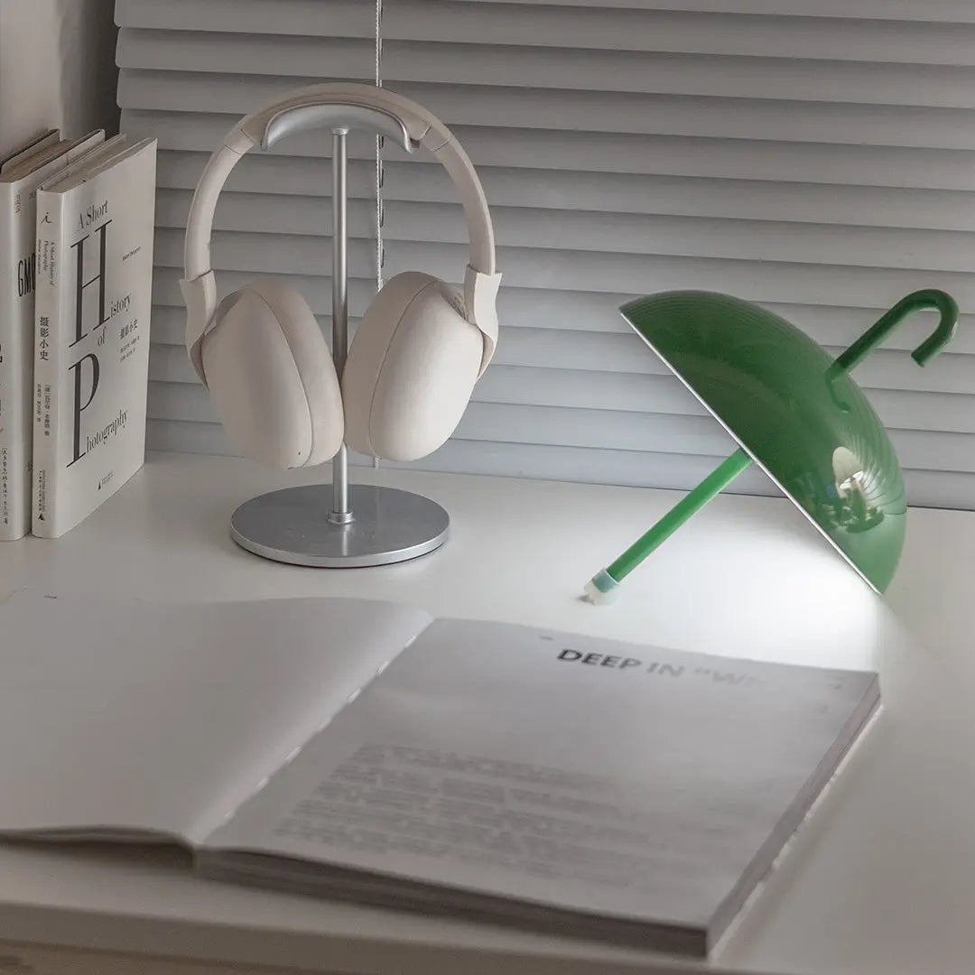 Portable USB Rechargeable Dimmable LED Touch Table Lamp with Umbrella Design Luxe