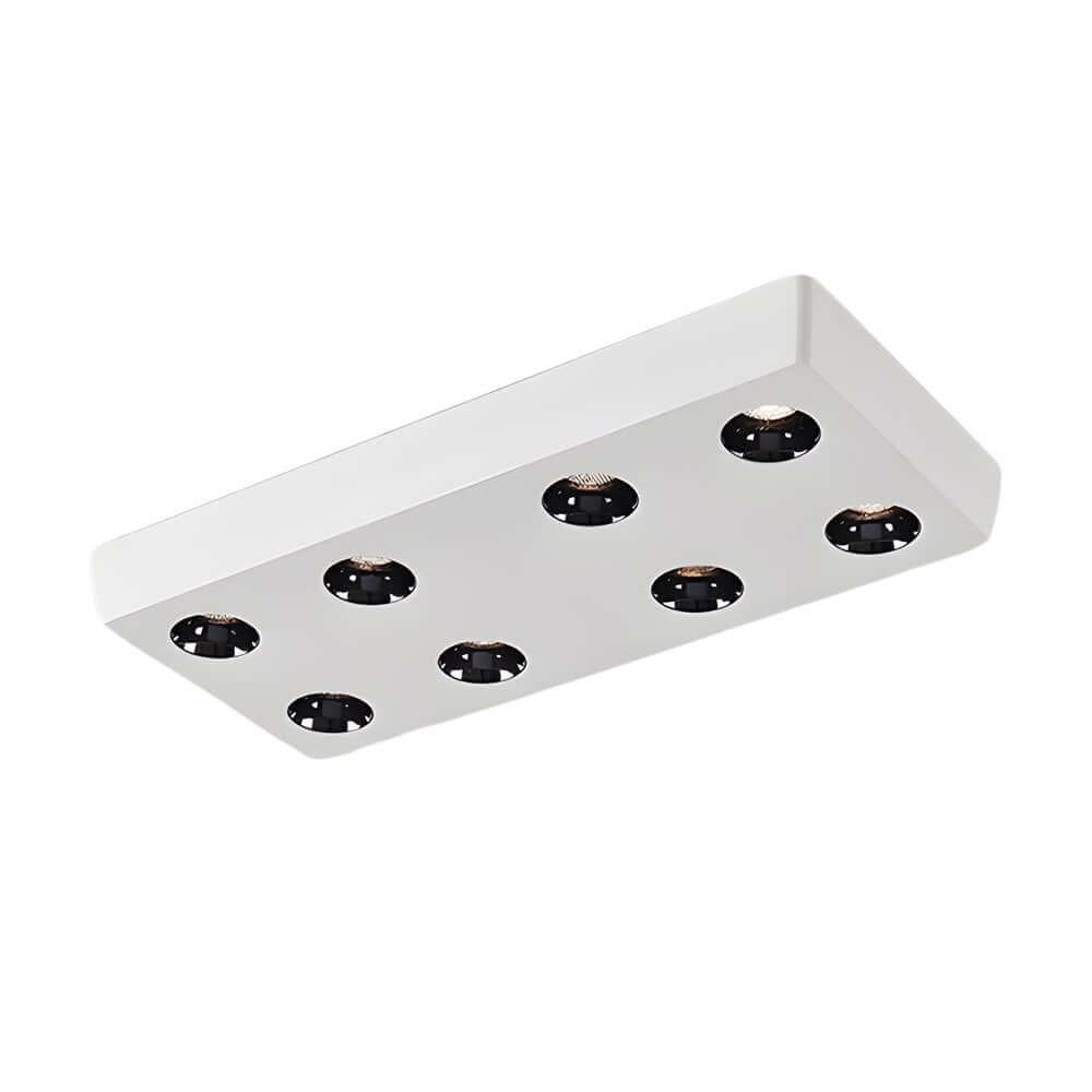 white led flush mount light with 68 peg rectangles