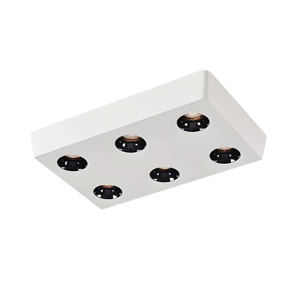white led flush mount light with 68 peg rectangles