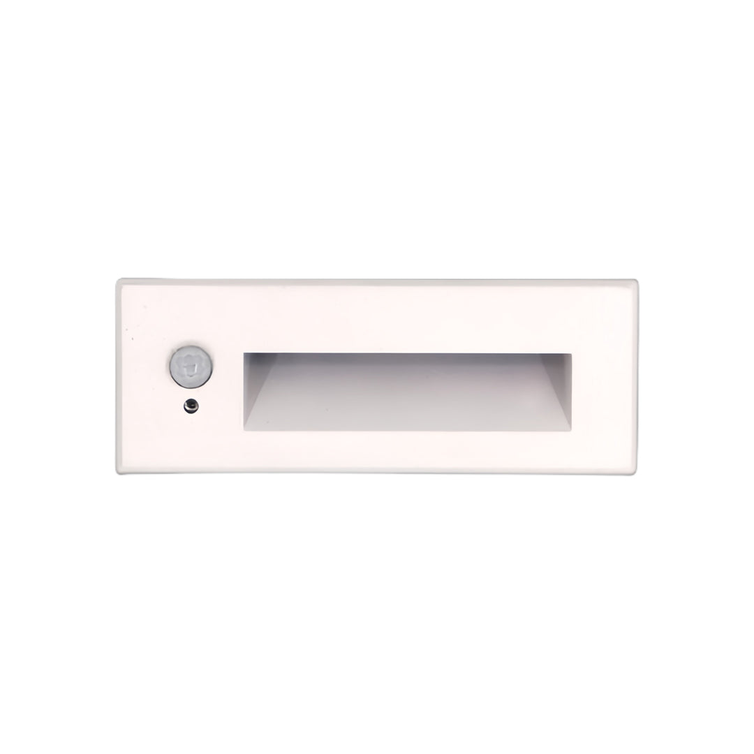 Modern Minimalist Embedded Outdoor Step & Deck Light — Aluminum, LED, Dual Color Temp (3000K/4000K), Motion Sensor, IP65, 2 Sizes
