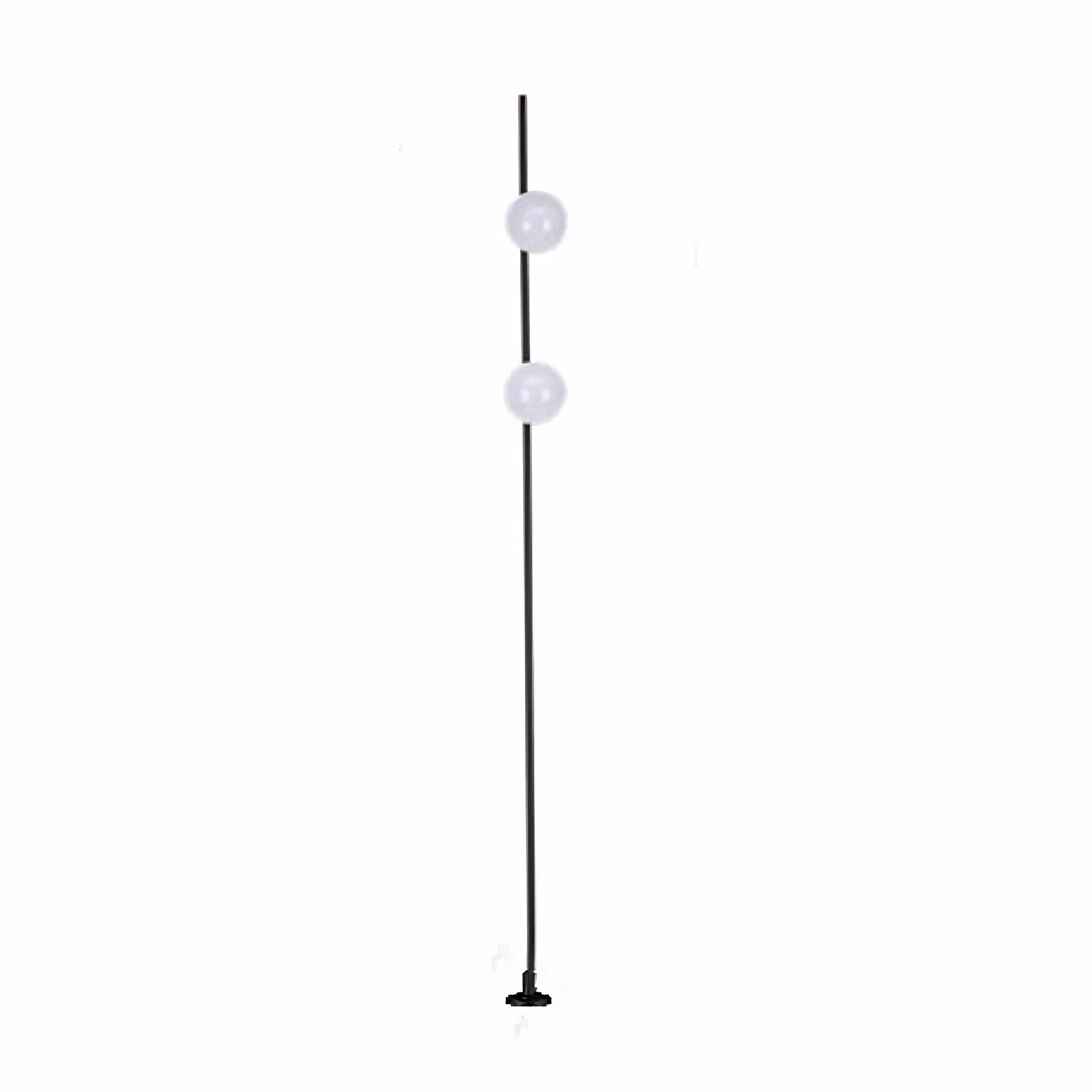 Spherical Modern Landscape Light — Aluminum, LED 3000K, IP65, DC 24V, Single or Dual Sphere, Stake or Base Mount