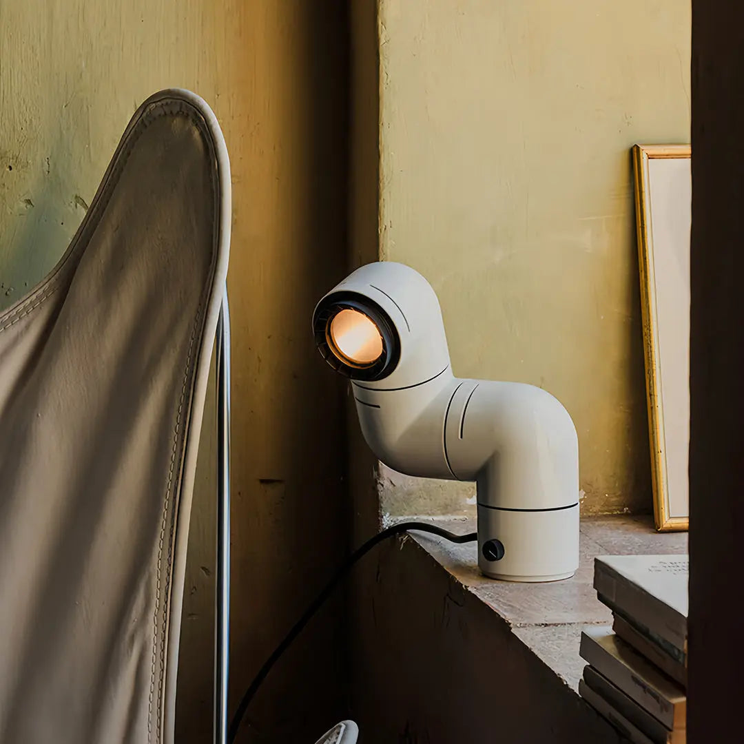 Modern Rotating Pipe Table Lamps: Creative Statement Lighting Luxe