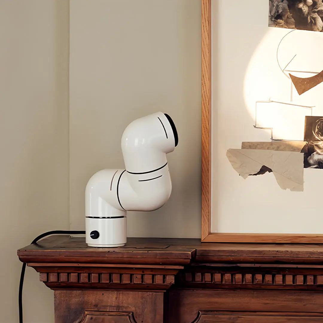 Modern Rotating Pipe Table Lamps: Creative Statement Lighting Luxe