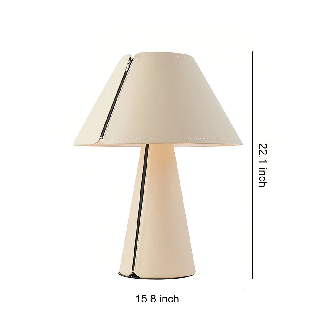 Elegant Modern White Table Lamp with Pleated Shade for Bedroom Bedside Luxe