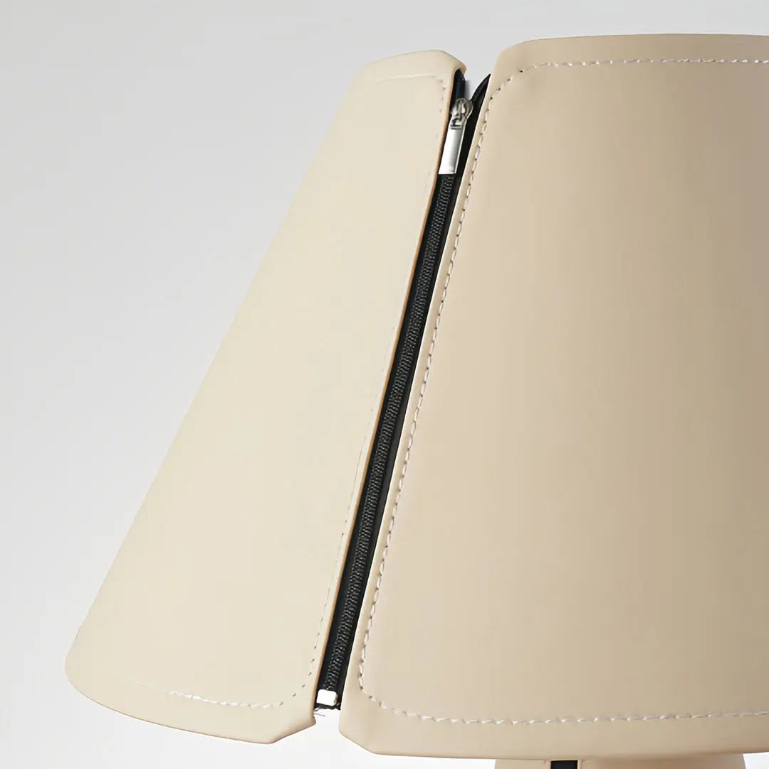 Elegant Modern White Table Lamp with Pleated Shade for Bedroom Bedside Luxe
