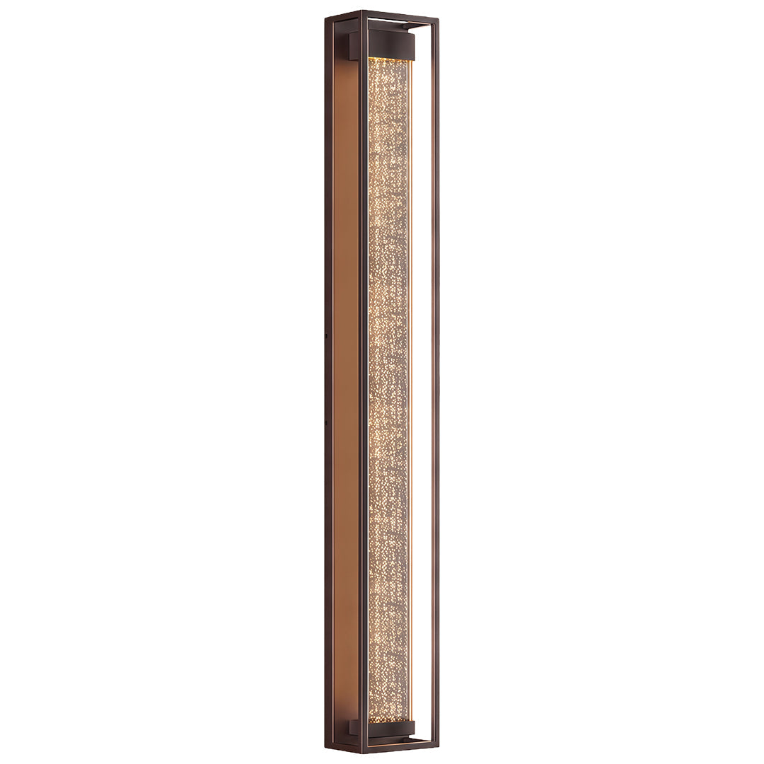 Minimalist Linear Outdoor Wall Sconce — Stainless Steel, Coffee Finish, Integrated LED, IP44, 3 Sizes