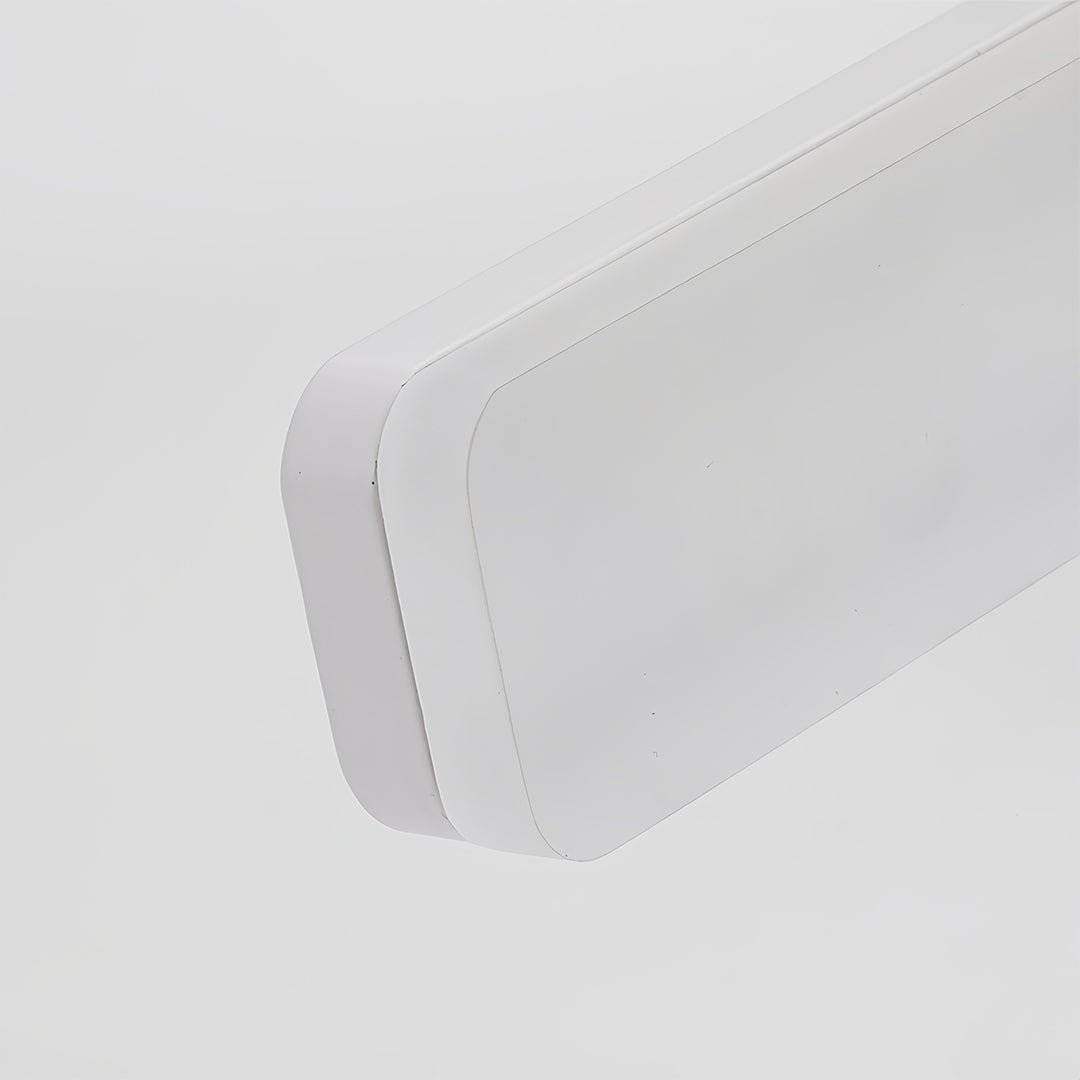 Minimalist Bathroom Vanity Light Bar — White Aluminum, 12W LED, 4200K Neutral Light