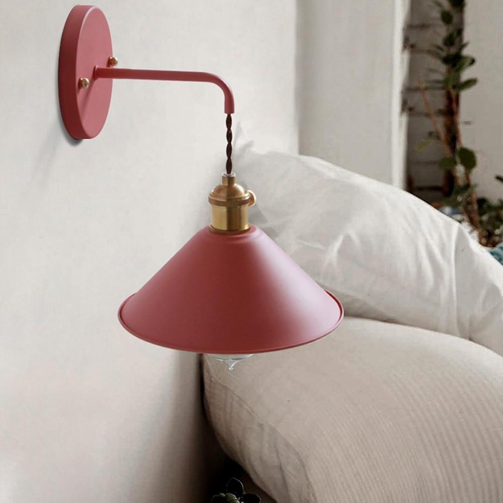 Funnel-Shaped Diffused Wall Sconce — Painted Metal, 1-Light LED, 9" Diameter