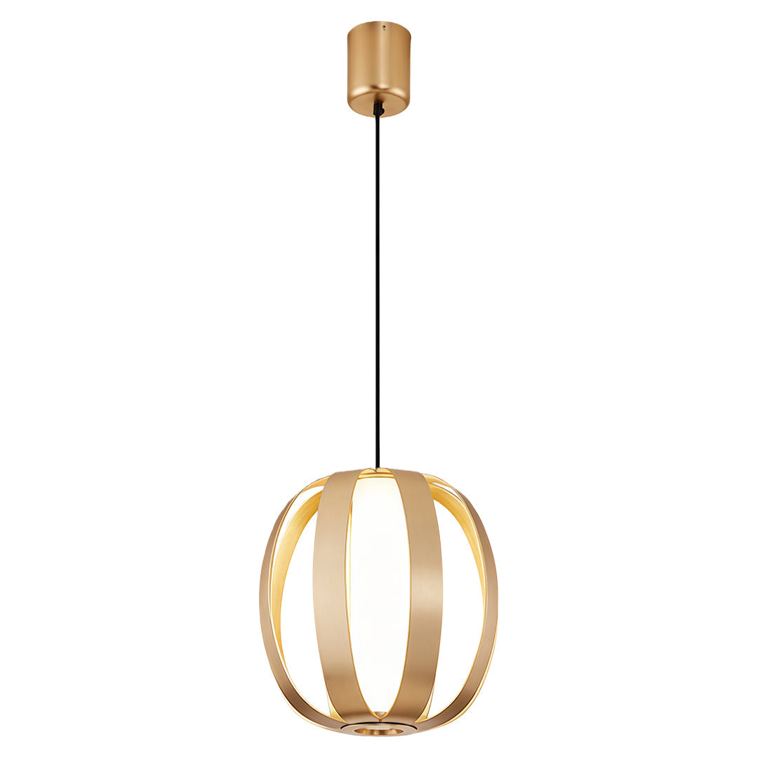 Minimalist Lantern Pendant Light — Aluminum & Acrylic, 15W LED, 4000K, Adjustable Chain