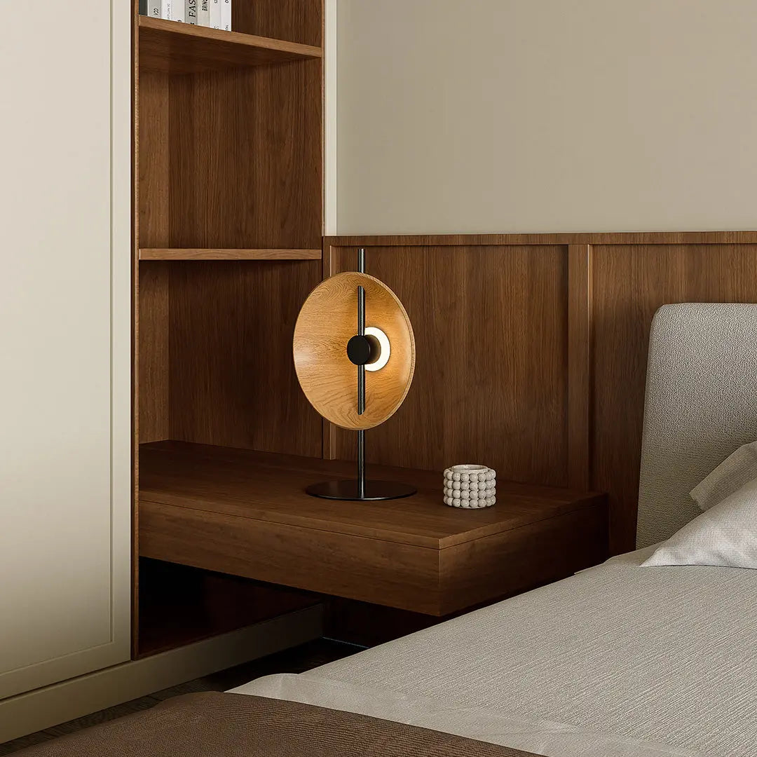 Modern Minimalist Wood Table Lamp - Artistic Design Luxe