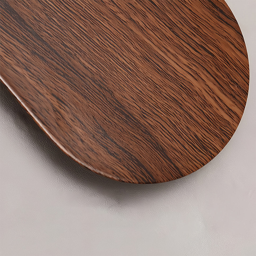 Mid-Century Minimalist Wood Grain Wall Sconce — Iron, Spherical Shade, G9, 5W, Three-Color Dimming