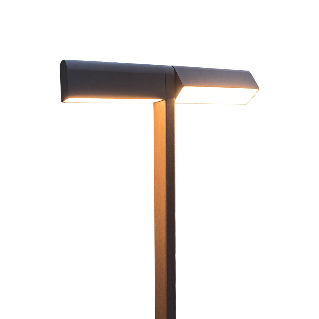 Dual-Head Adjustable Aluminum LED Path Light — 10W, IP65 Weatherproof, 19.8" or 27.7", 2700K–3999K
