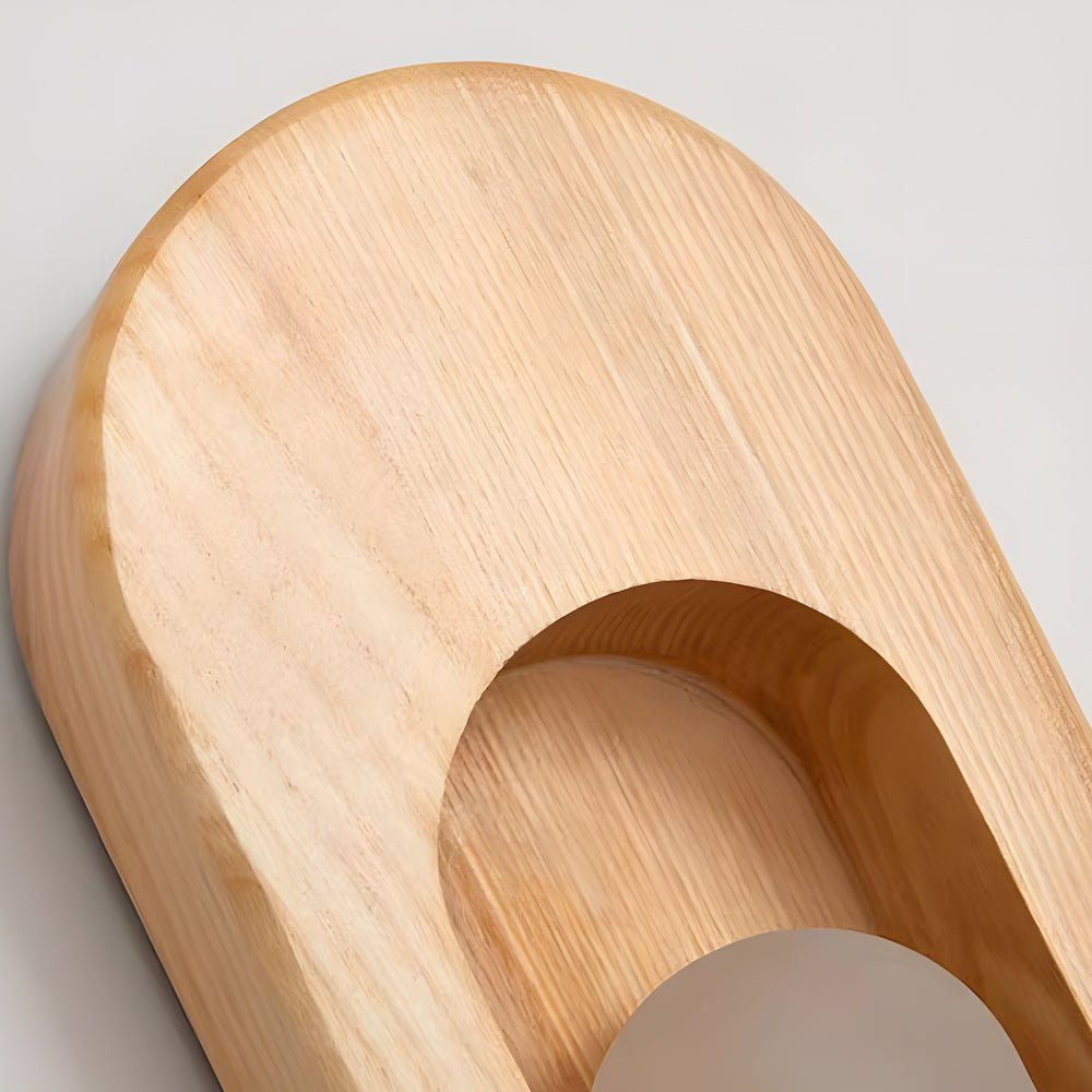 woodwalnut 1 light oval wall sconce
