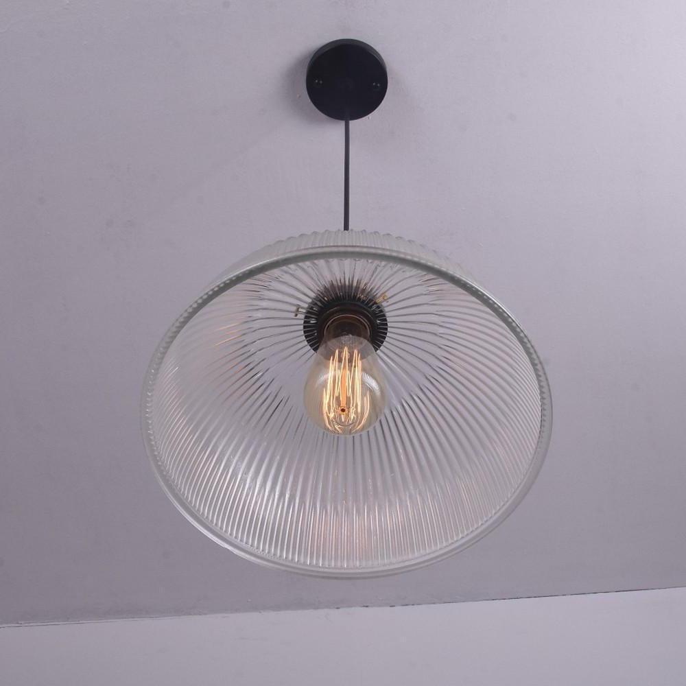 Vintage Glass Bowl Pendant — Electroplated Metal, Purple Finish, 1-Light, 12" Diameter