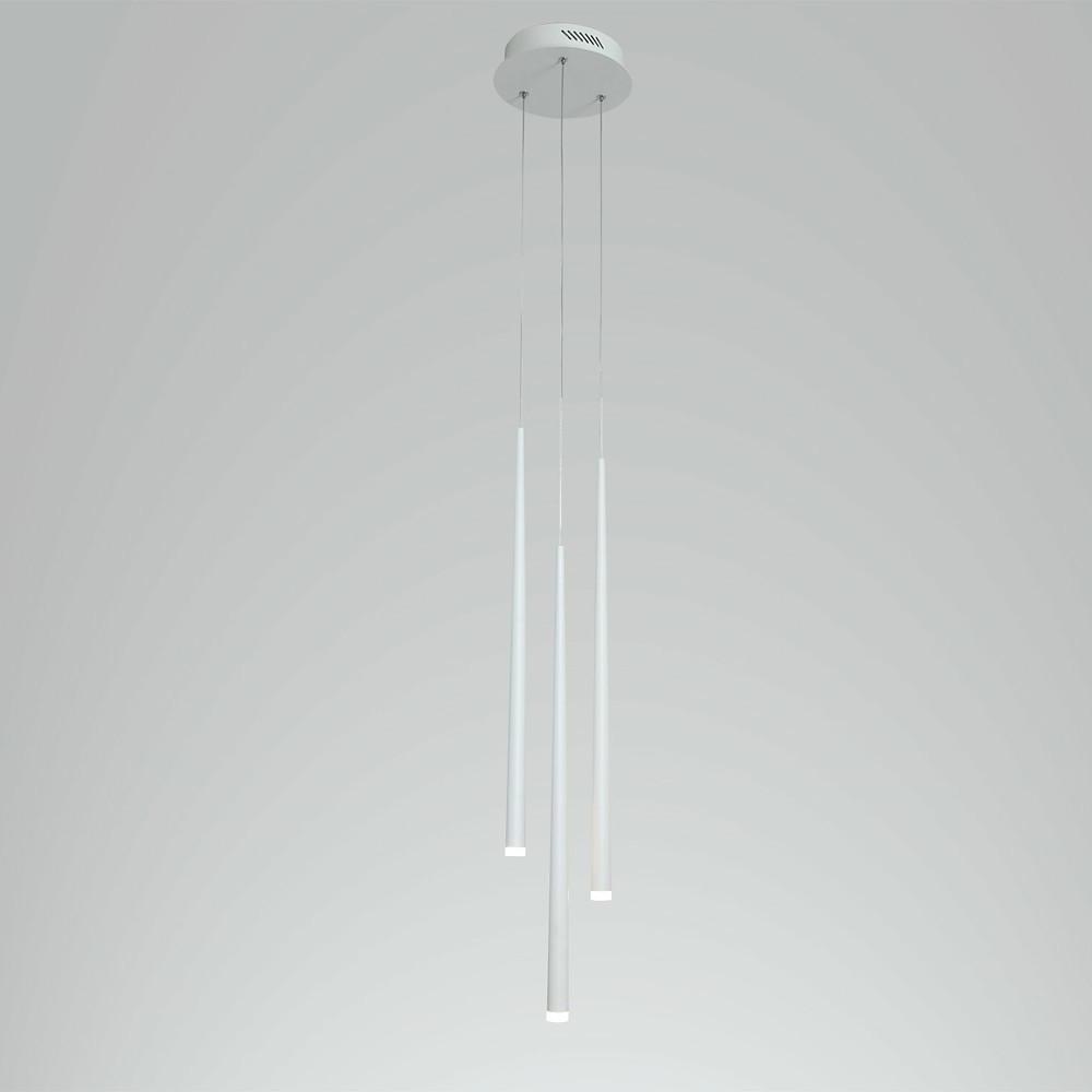 Modern Rustic Multi-Light Pendant Chandelier — Metal and Acrylic, LED Integrated, Eye-Protection, 3000K / 6000K, Adjustable Height