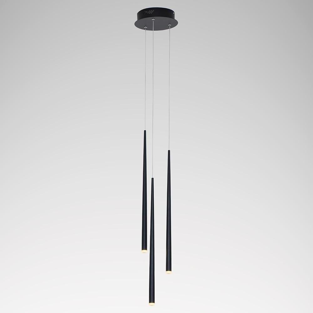 Modern Rustic Multi-Light Pendant Chandelier — Metal and Acrylic, LED Integrated, Eye-Protection, 3000K / 6000K, Adjustable Height