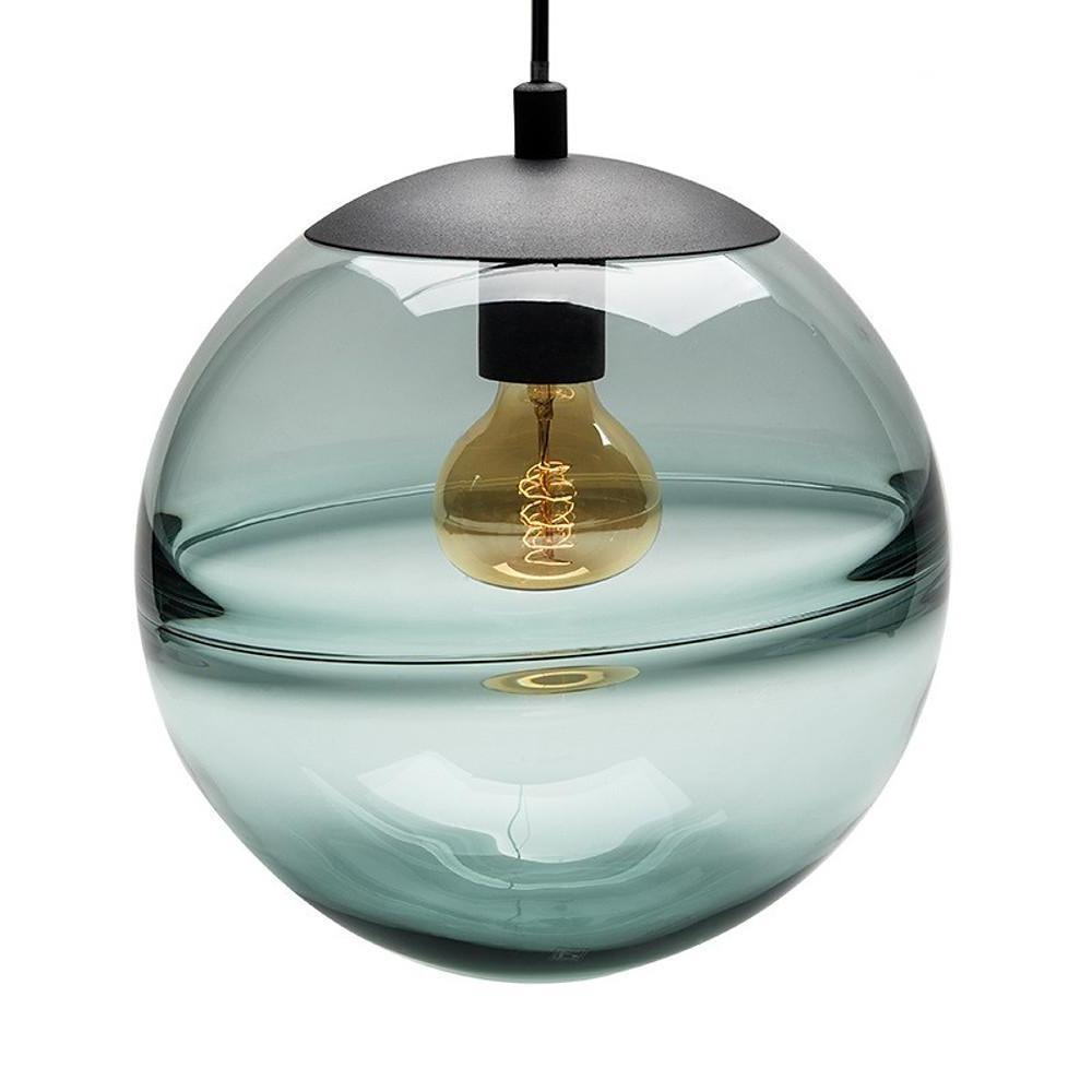 Industrial Globe Mini Pendant — Metal and Glass, 8" Shade, 47" Adjustable Chain