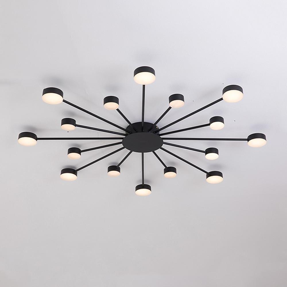 Cluster LED Flush-Mount Ceiling Light — Metal and Acrylic, 16-Light, 9W per Bulb, 41.3"
