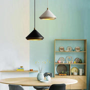 Conical Dome Pendant Light — Aluminum, 12" Diameter, E26/E27, 60W, Adjustable 39" Cord