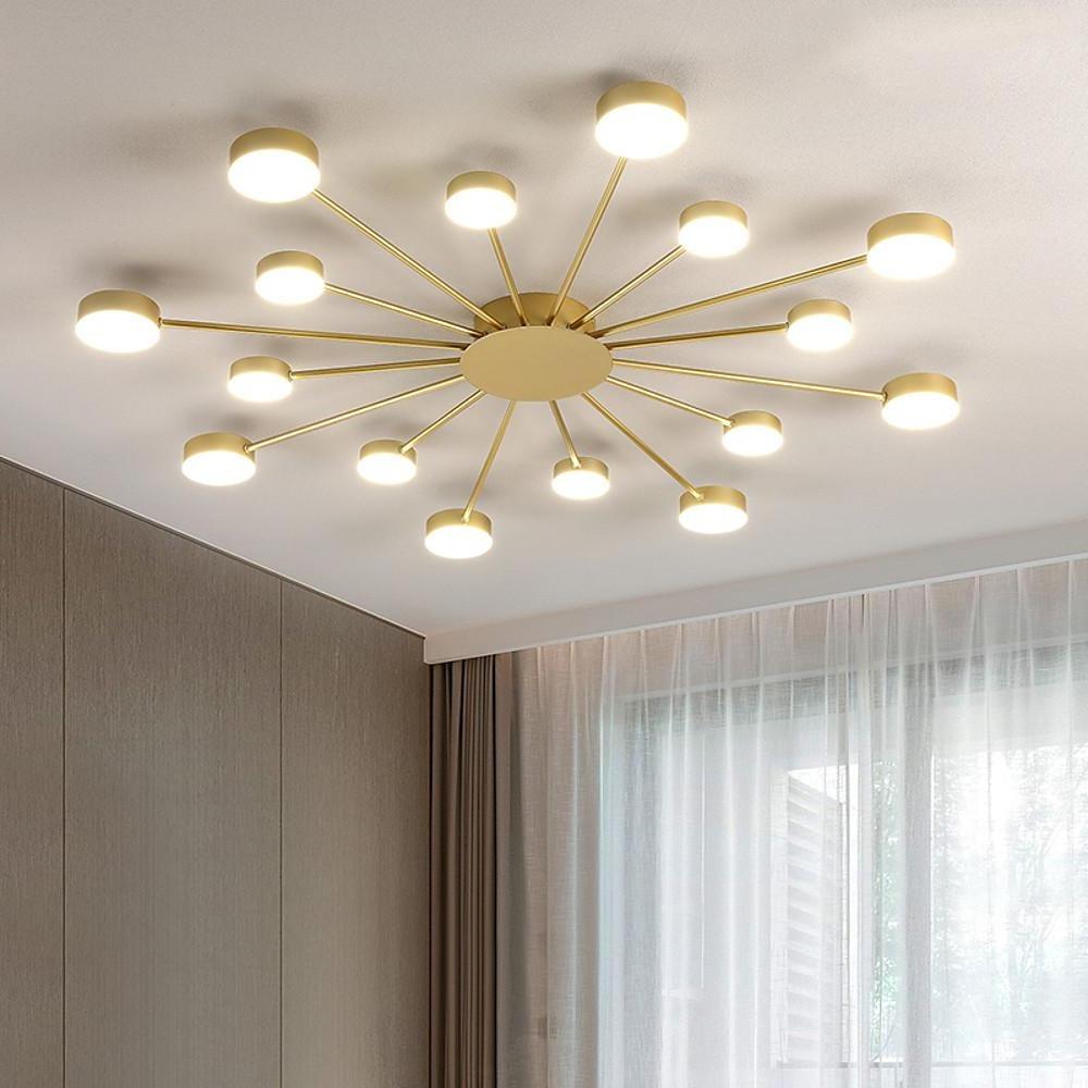 Cluster LED Flush-Mount Ceiling Light — Metal and Acrylic, 16-Light, 9W per Bulb, 41.3"