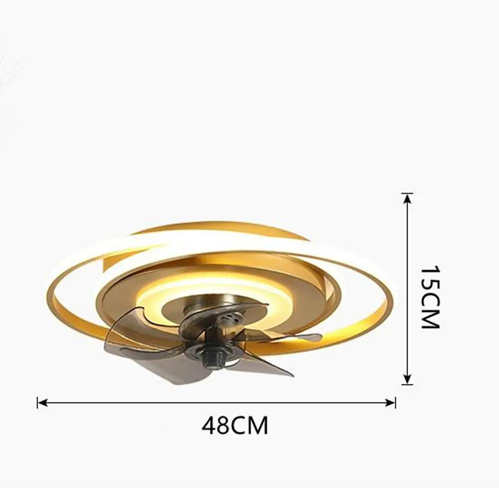 Modern Geometric Ceiling Fans Featuring LED Lighting Luxe