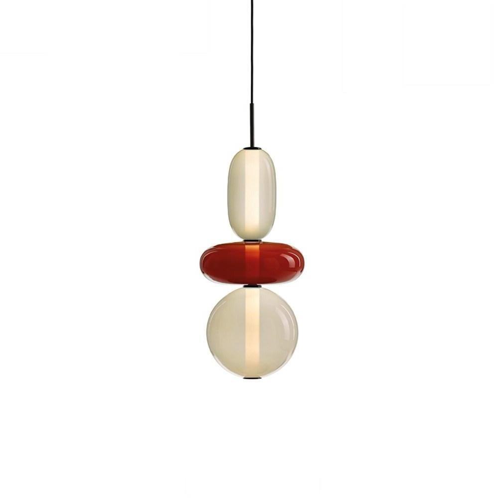 Stained Glass Mini Pendant Light — Metal, 1-Light LED, 4000K, 71" Adjustable Cord