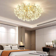 Firefly Sputnik Flush-Mount Chandelier — Aluminum, LED, Three-Step Dimming, 3000K/4500K/6000K, 24" or 31"