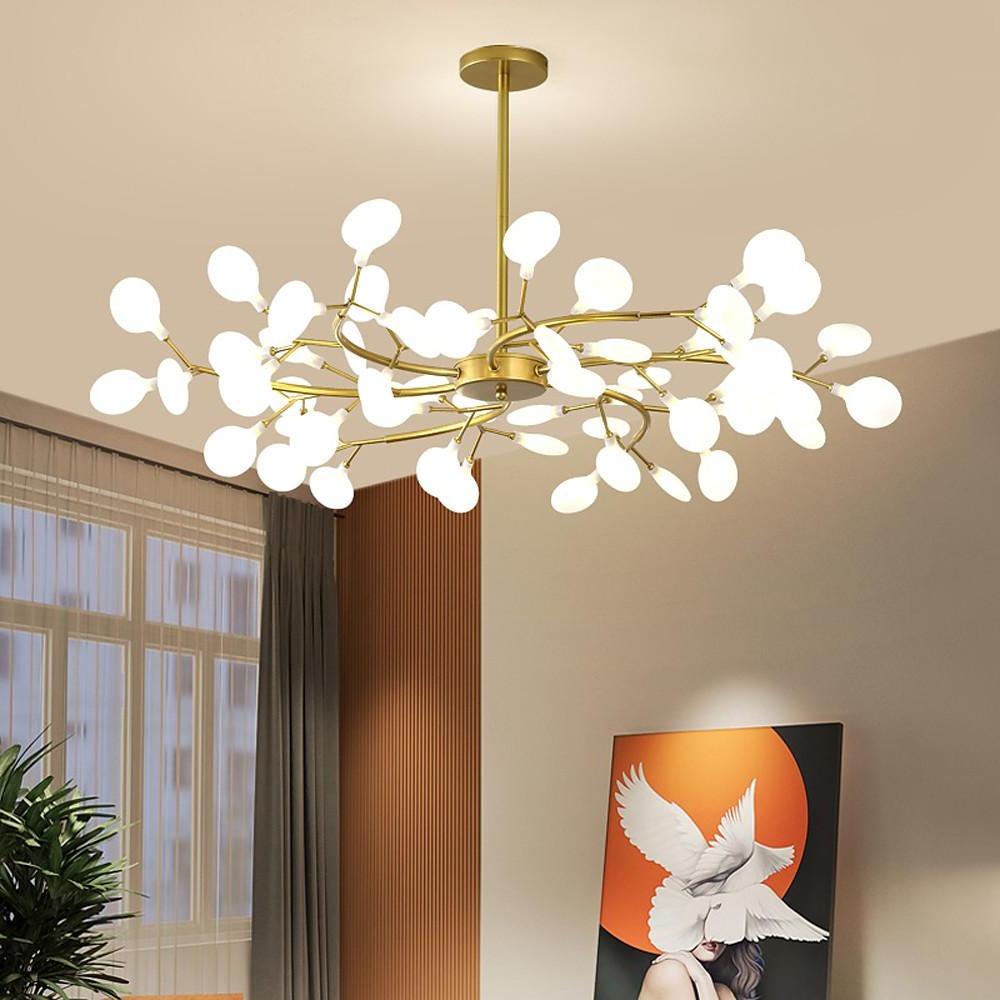 Firefly Sputnik Chandelier — Aluminum & Acrylic, LED, 27/36/45/54-Light, 3000–6500K